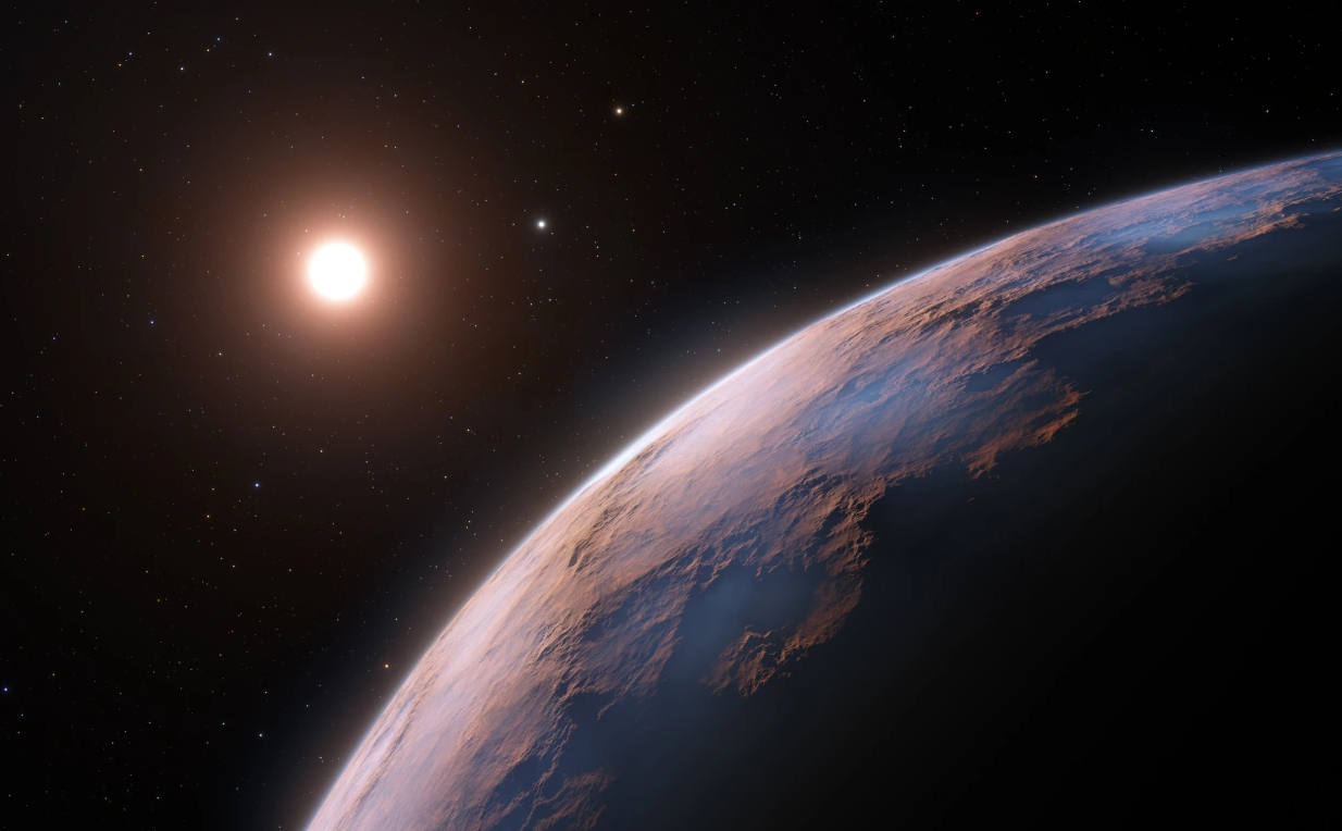 First evidence of atmospheric carbon dioxide around a planet in the alien universe