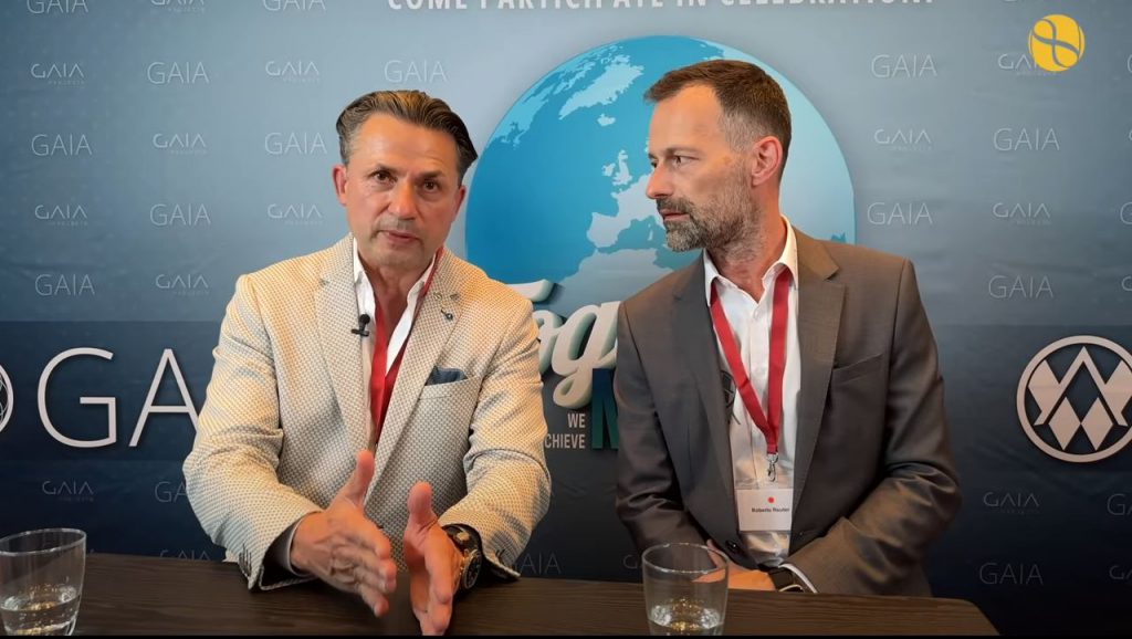 President of Neutrino Energy Group Holger Thorsten Schubart and Roberto Reuter (GAIA, Austria)